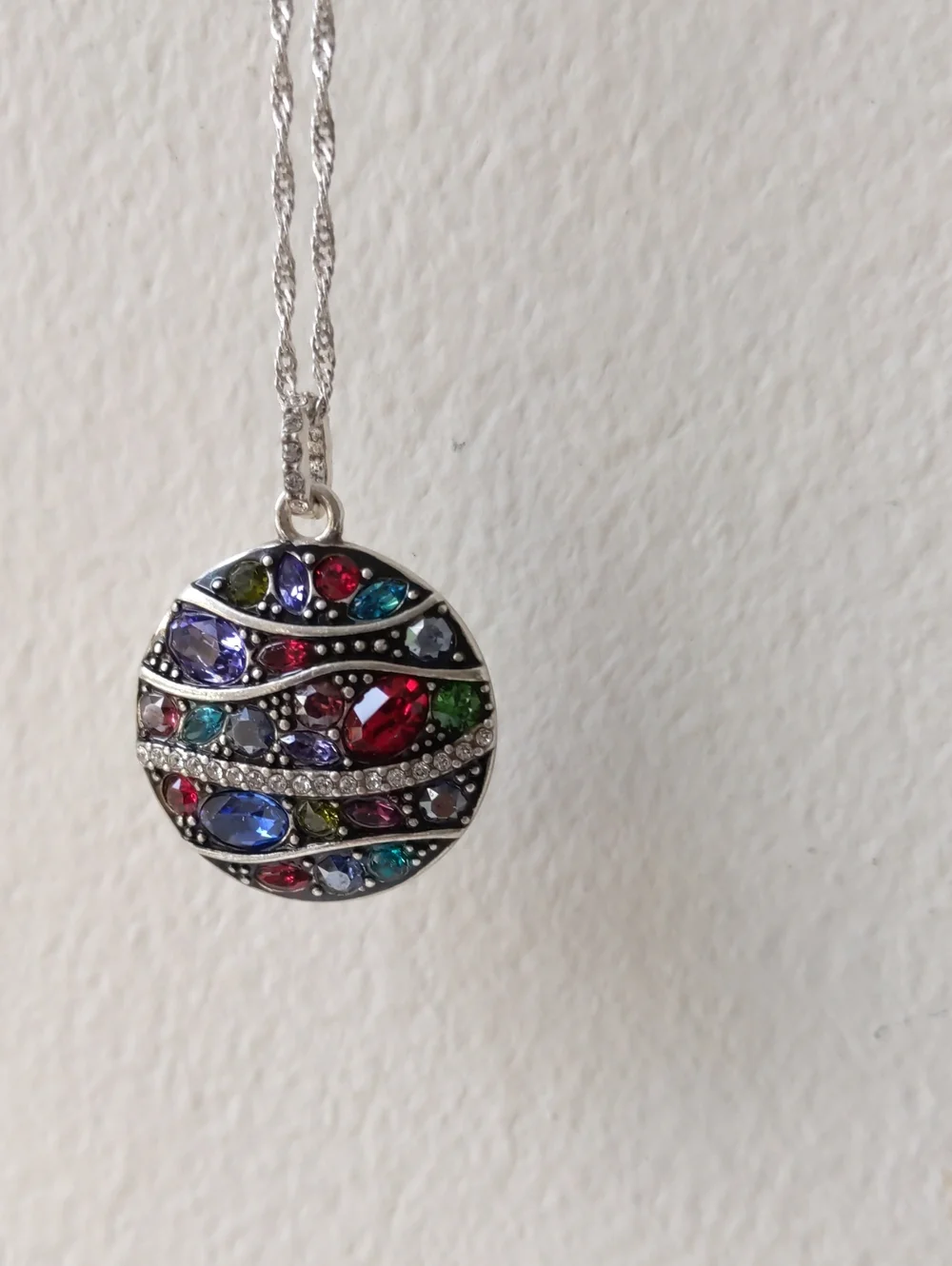 Brighton Trust Your Journey Multi Color Crystal Earrings And Necklace - Picture 2 of 7